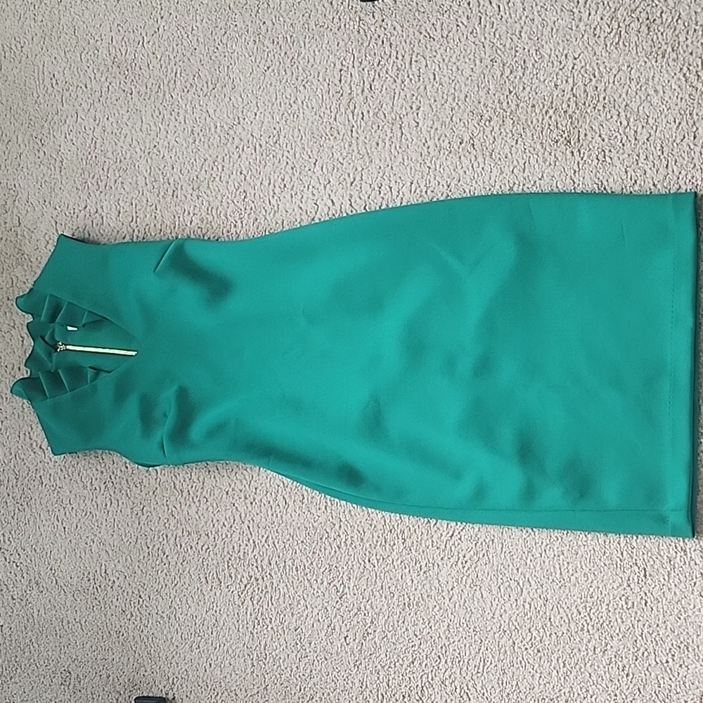 Calvin Klein Green Sleeveless Dress Size 2